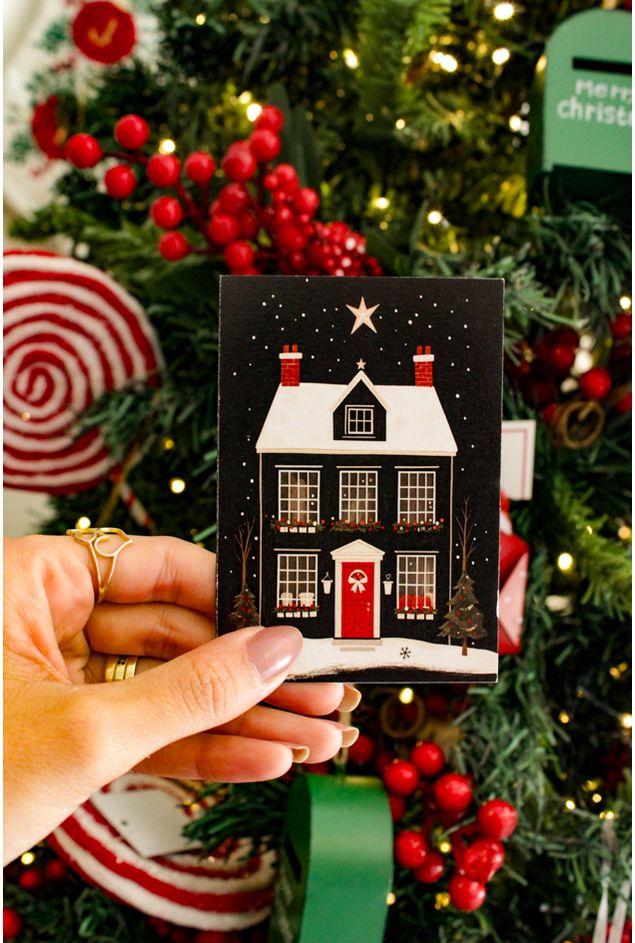 Cartao de Agradecimento Casinha de Natal Mimo Galeria